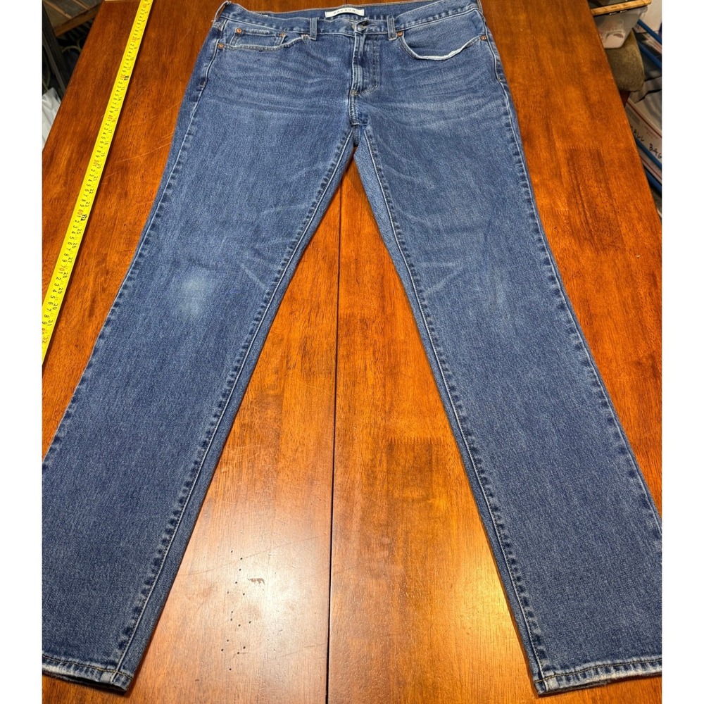 PacSun Mens Slim Fit Blue Denim Jeans 34x34 Medium Wash Skater Streetwear Surf